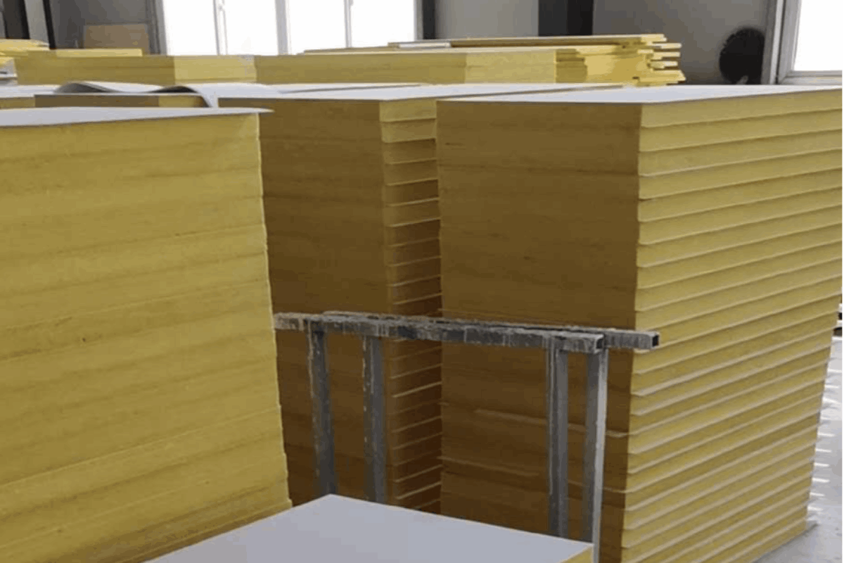 玻纤吸声板 & 岩棉吸声板生产设备——自动贴面机 / 表面贴玻纤毡设备｜上海容安